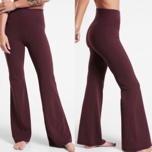 Women's Athleta High-Waisted Elation Flare Pants - Burgundy